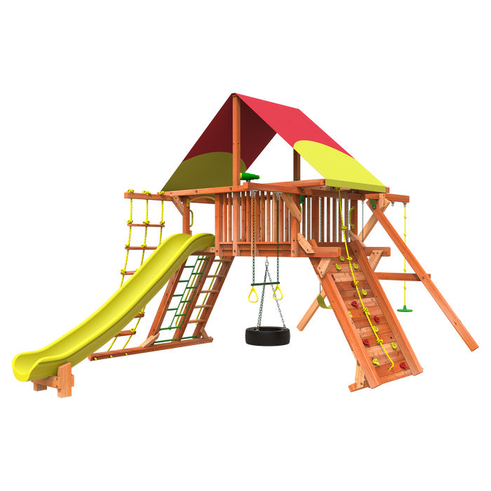 Rainbow Play: Backyard Wooden Playsets & Swing Sets