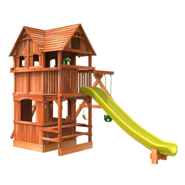 Woodplay Playsets Playhouse XL 6 Combo 2 PHXL-6-D