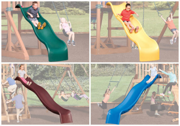 Backyard Adventures Green 10 Foot Double Wall Wave Slide - Image 2