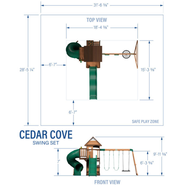 Backyard Discovery Cedar Cove Swing Set - Image 2