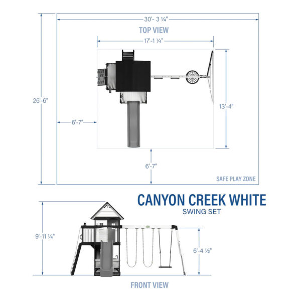 Backyard Discovery Canyon Creek Swing Set - White - Image 2